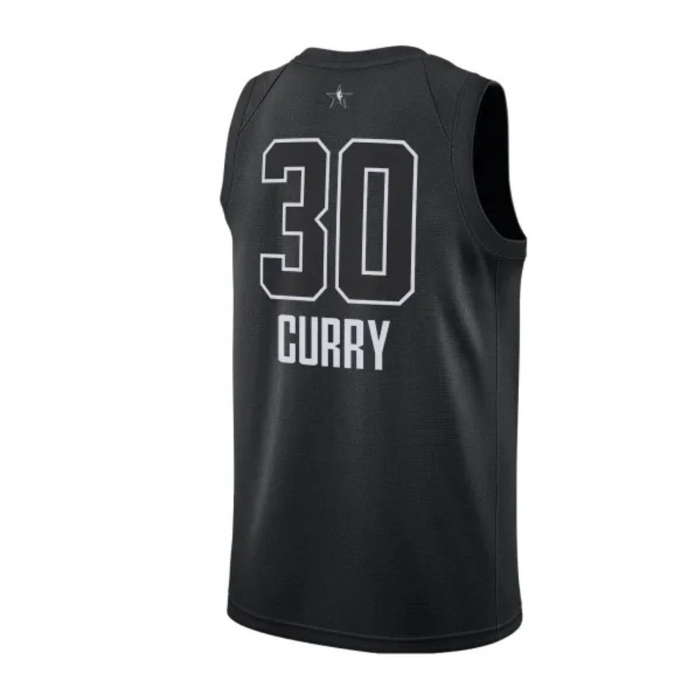 Stephen Curry’s 36 Jordan Swingman Black Golden State Warriors All Star Jersey - Picture 2 of 8